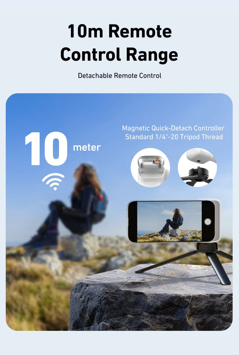 TELESIN Fun Shot Magnetic Grip Shooting Aid Remote Control Handle for iPhone13 14 15 16 Samsung S24 S25 Ultra Xiaomi Honor Phone