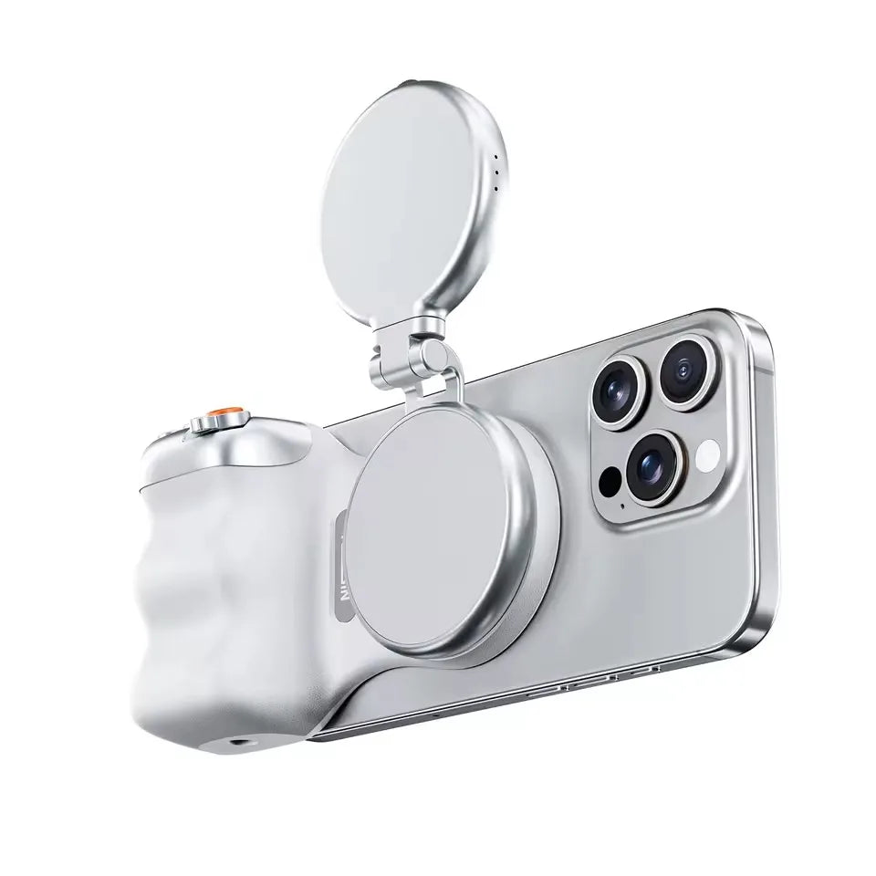 TELESIN Fun Shot Magnetic Grip Shooting Aid Remote Control Handle for iPhone13 14 15 16 Samsung S24 S25 Ultra Xiaomi Honor Phone